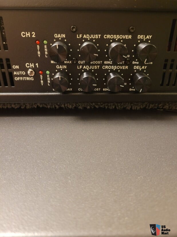 Pair Of JTR RS1 Subs With Rack Mount Dual External Mono Amps Photo 