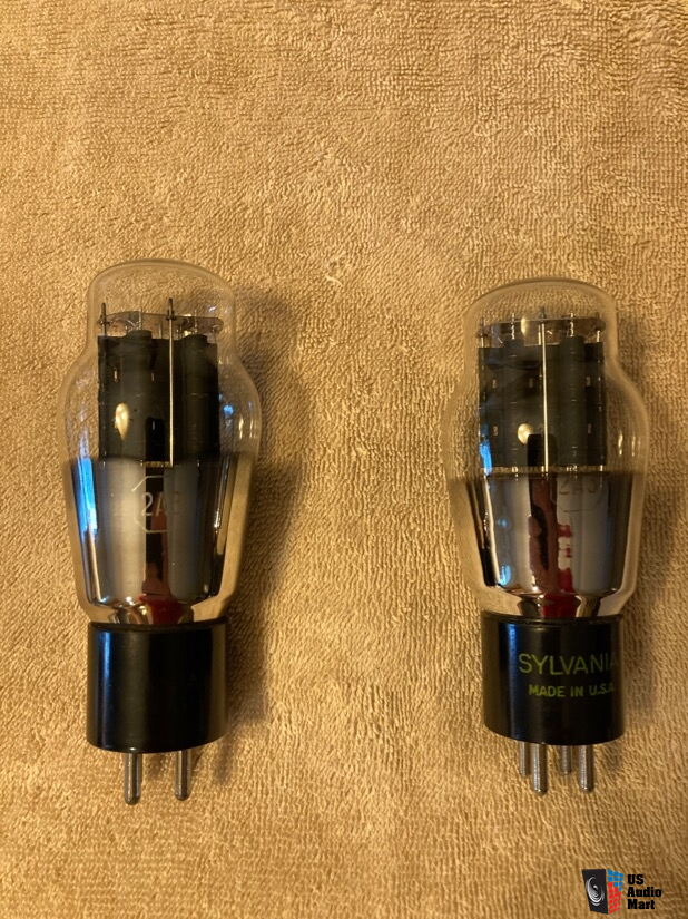 Pair of Sylvania 2a3 spring top vacuum tubes For Sale - US Audio Mart