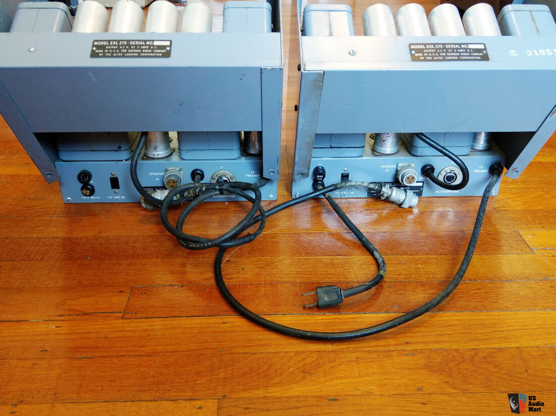 ULTRA RARE: Pair (2) Altec A-25-B Mono Tube Theater Amplifiers Based On ...