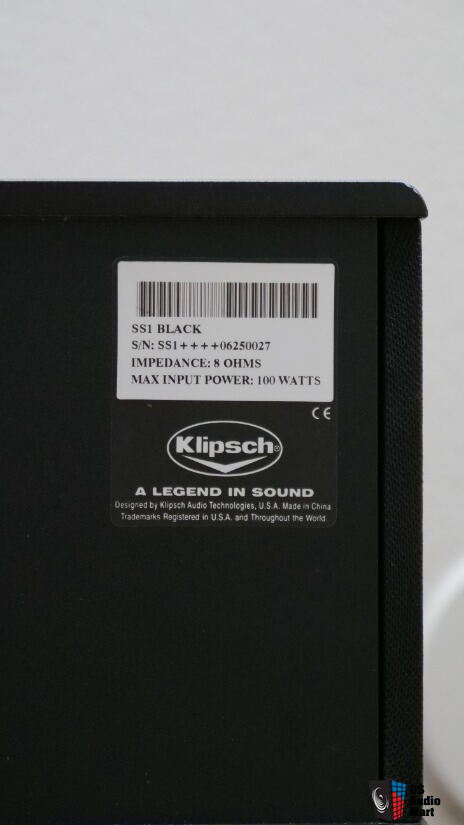Klipsch SS1 Surround Speakers - Black Photo #4006443 - US Audio Mart