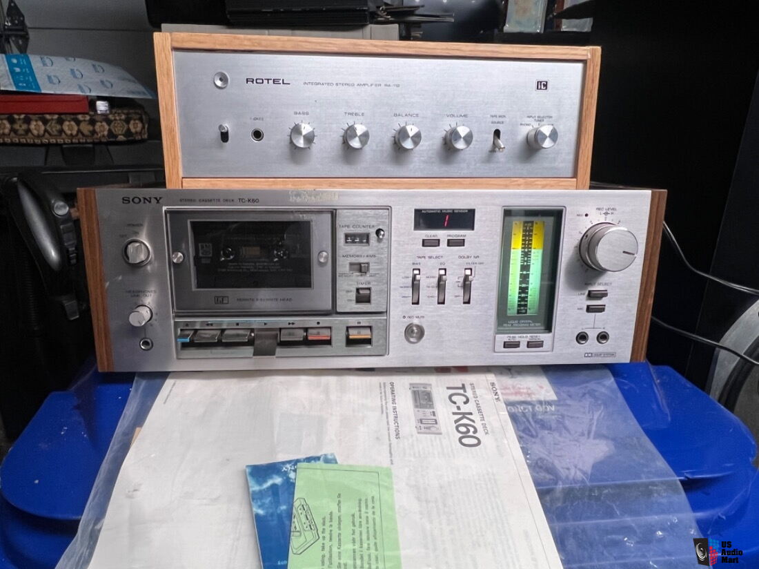 Sony TC K60 Cassette Deck with Original Manual special LCD + Led peak ...