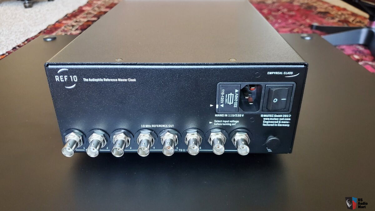 Mutec Ref10 Master Clock w/ upgraded SR Orange Fuses + AfterDark 75-Ohm ...