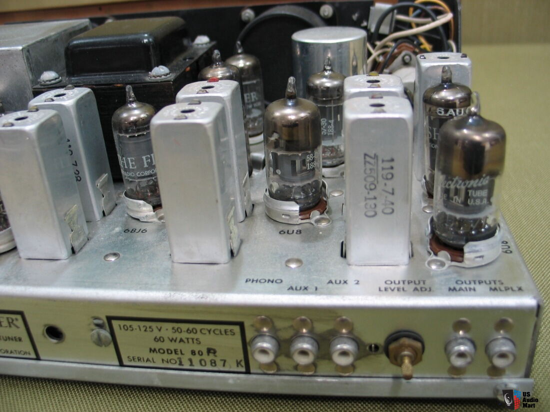 The Fisher Model 80-R Vintage Tube AM-FM Tuner ( 12 of 13 tubes ...