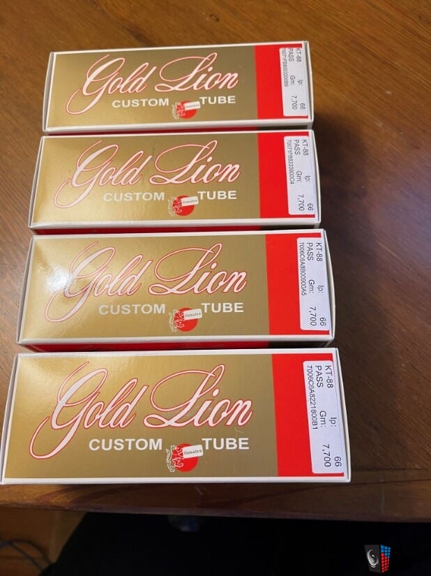 Brand New Matched Quad (4) Genalex Gold Lion Reissue KT88 6550 Vacuum  Tubes For Sale US Audio Mart