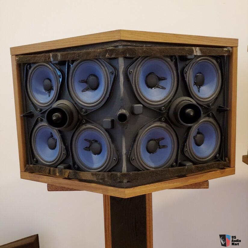 Bose 901 Series VI speakers with equalizer and custom stands Photo