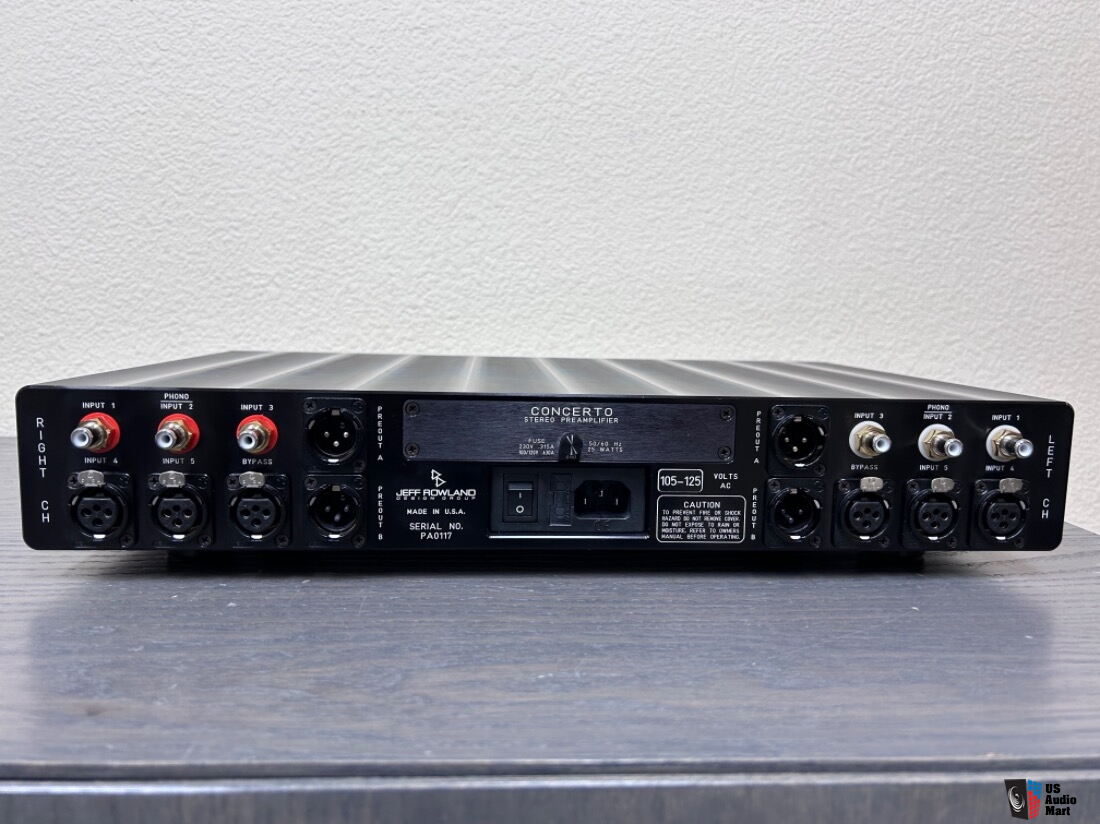 Jeff Rowland Concerto Preamp Photo #4273294 - US Audio Mart