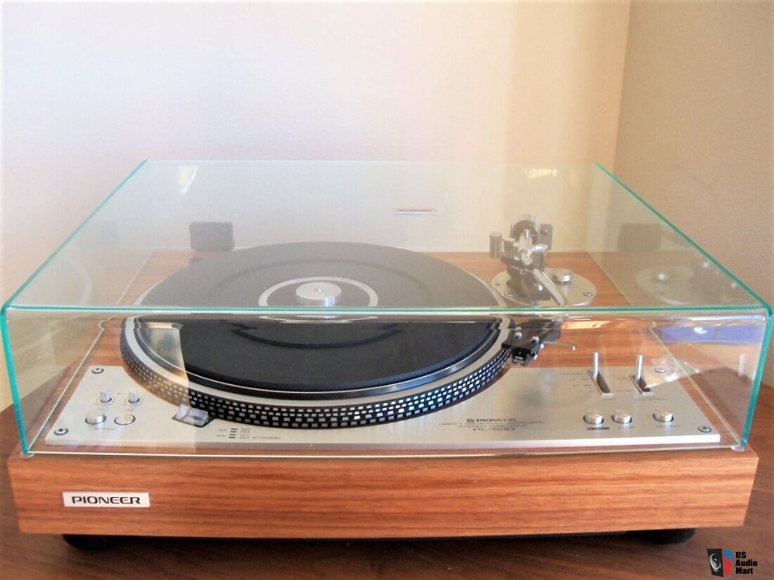 Pioneer PL-530 Restored Turntable In Red Oak Veneer and Custom