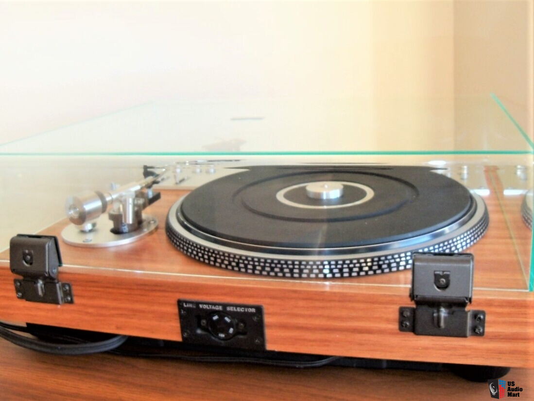 Pioneer PL-530 Restored Turntable In Red Oak Veneer and Custom Dust ...