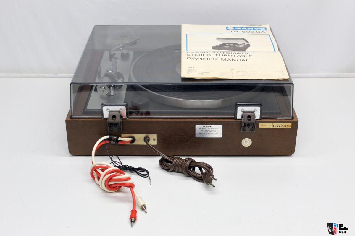 70's Sanyo TP 600SA Belt Driven Semi Automatic Turntable w/ ADC