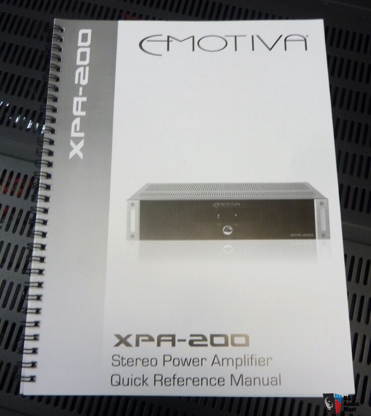 Emotiva XPA200 stereo power amplifier, great amp, immaculate, 120W