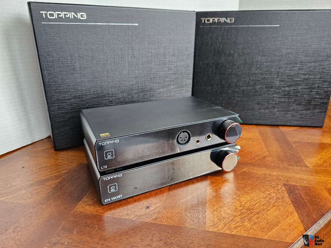Topping E70 Velvet DAC and L70 amp ensemble with balanced