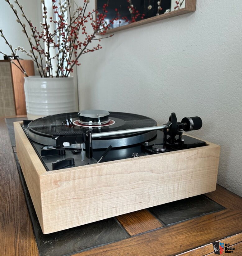 Dual 1229 Turntable Restored/Serviced with Custom Plinth and Dustcover ...