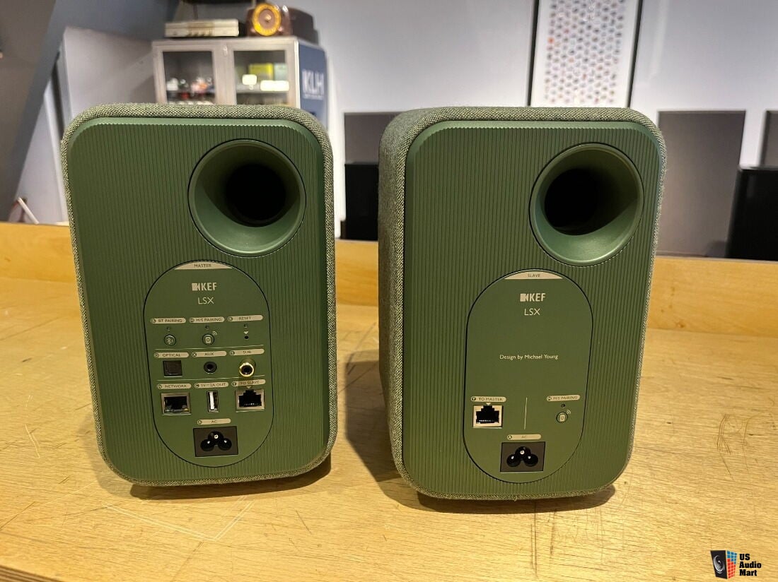 KEF LSX オリーブグリーン 元箱あり その他備品揃い-