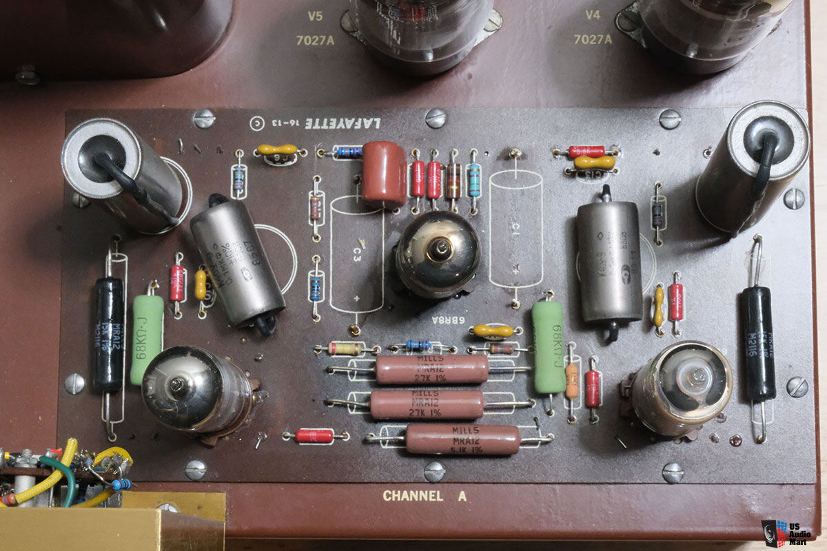 Amplificateur Vintage Lafayette LT-50 KT-500 à Tubes – Pour Pièces (s'allume)