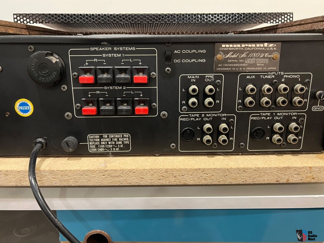 Marantz 1180 DC Integrated Amplifier in Wood Case For Sale - US