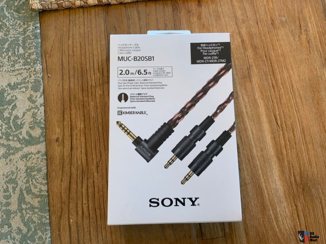 Sony MDR-Z1R Headphones with Sony MUC-B20SB1 Kimber Cable Photo