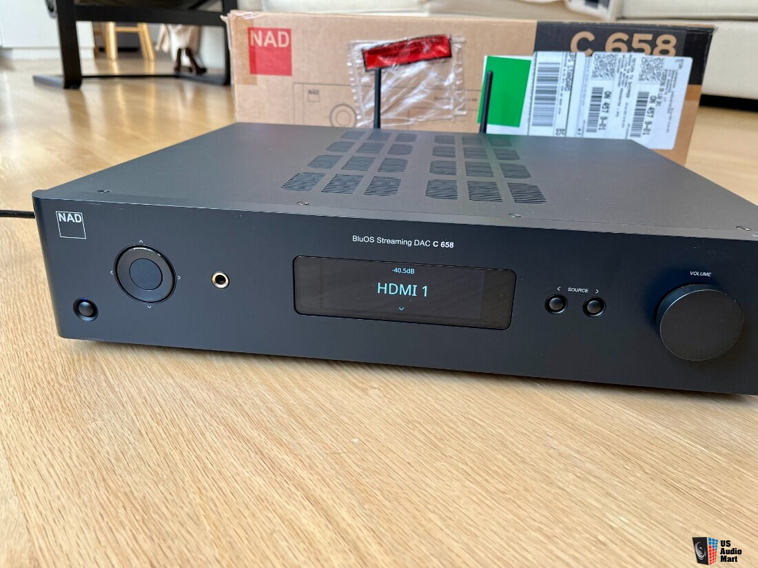 NAD C658 BluOS Streamer / DAC / Preamplifier with bonus HDMI Module ...