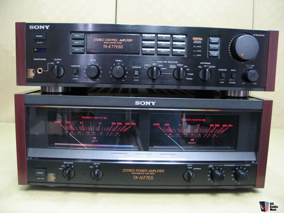 Sony TA-N77ES Power Amplifier With Matching Sony TA-E77ESD Pre ...