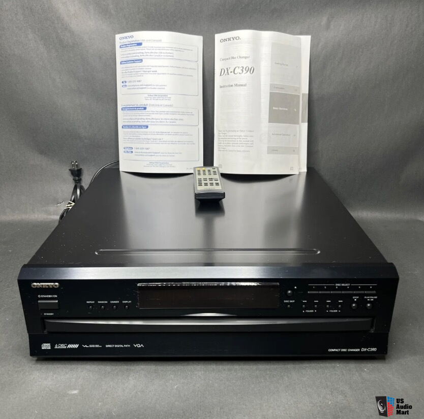 Onkyo DX-C390 6-Disc CD Player Compact Disc Carousel Changer W/ Remote ...