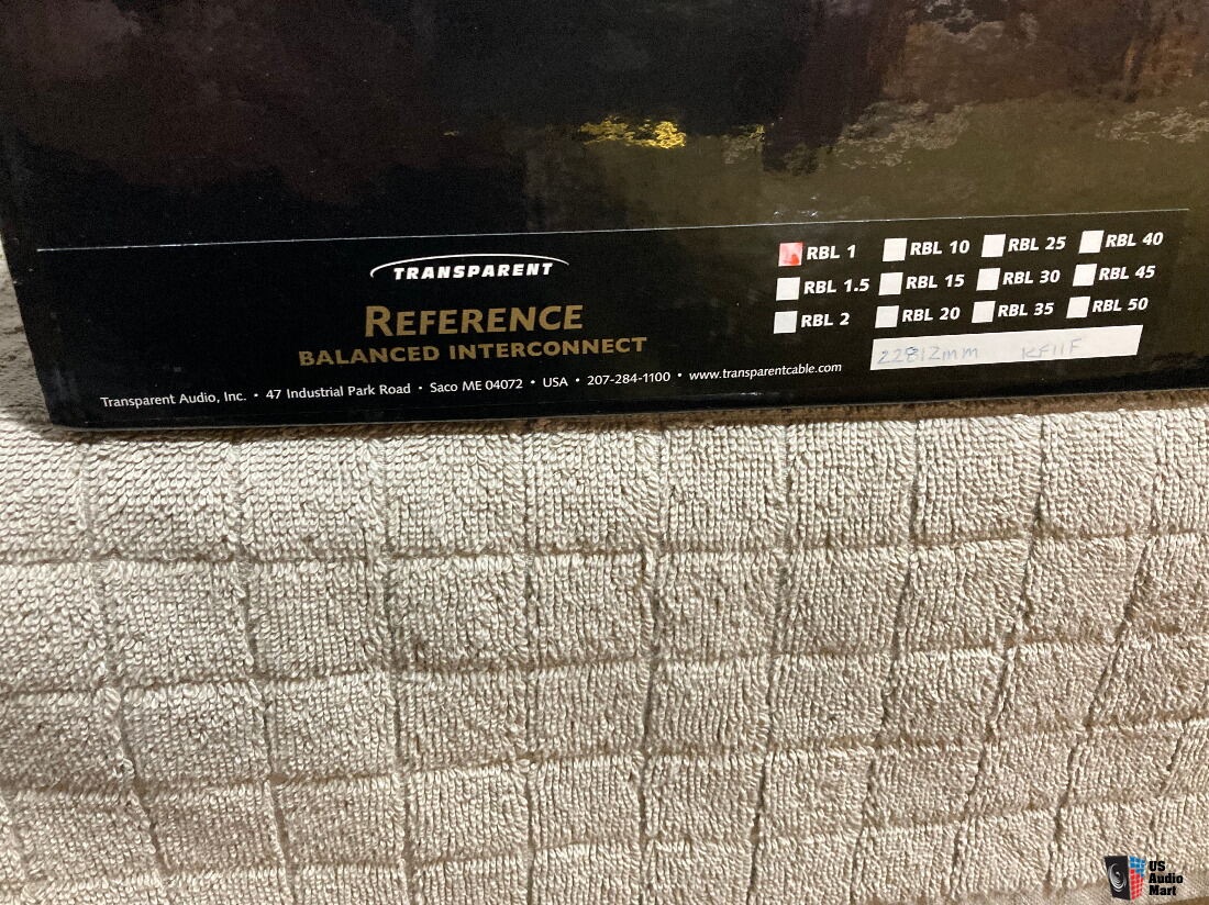 Transparent Reference XLR cables 1 Pair Photo #4527345 - US Audio Mart