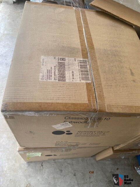 NEW, in original unopened box, Gallo CLS-10 Black Powered Subwoofer ...