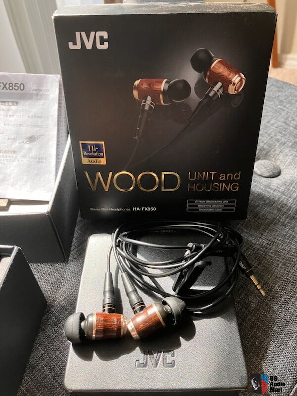 JVC HA-FX850 wood IEMs with box + all accessories For Sale Or