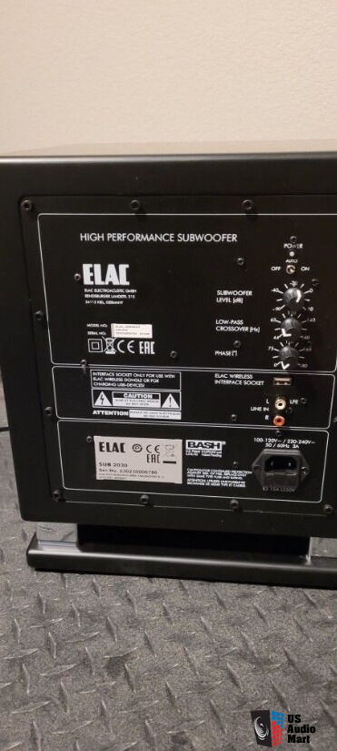 Elac SUB 2030 Down-firing sub in Satin Black For Sale - US Audio Mart