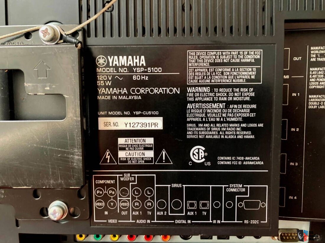 Yamaha YSP-5100 Digital Sound Projector Soundbar w Remote