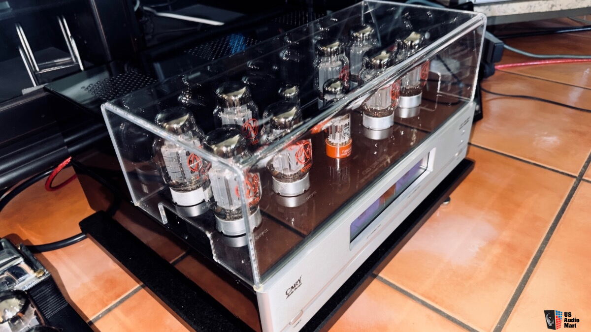 Cary Audio CAD-120S Mk.II Tube Amplifier W/custom Acrylic Tube Cover ...