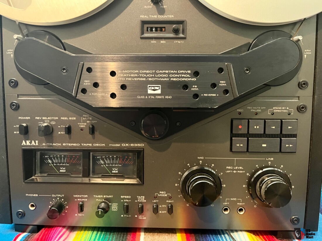 Akai GX-635 Black Reel to Reel tape deck
