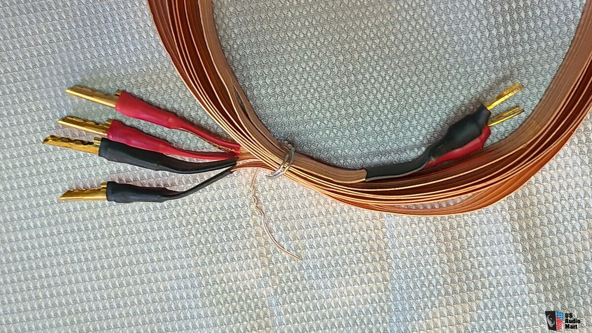 NORDOST FLATLINE GOLD スピーカーケーブル中古です。 Nordost SUPER flatline speaker cable 10 foot pair cables w/ gold
