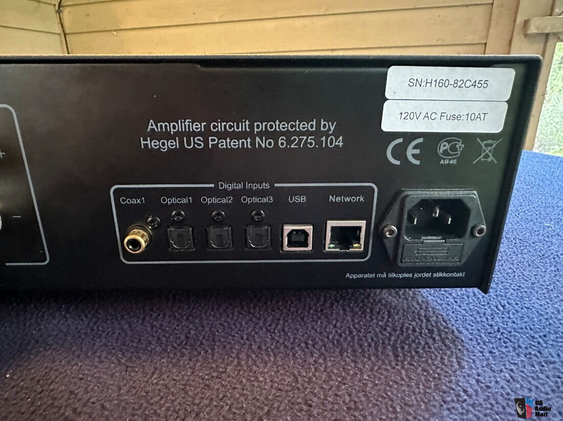 Hegel H160 integrated amplifier w/dac, black Photo 4726992 US Audio