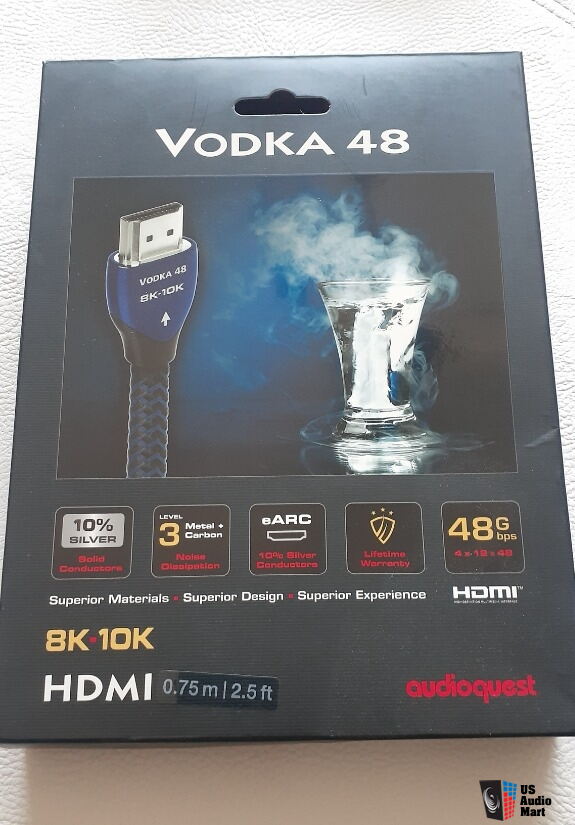 Audioquest Vodka 48 HDMI 0.75m / 2.5 ft For Sale - US Audio Mart