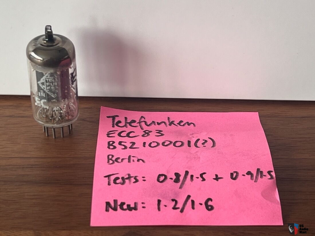BID FOR ONE nice pair of 6211 Telefunken with diamond between pins est good!! EUR 155,00 - FR