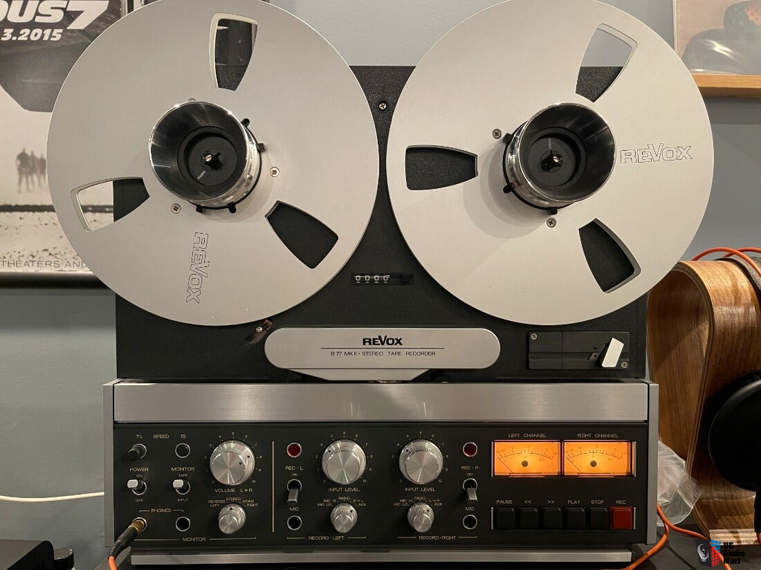 Revox B77 MKII, 2 track, 1/4, 7.5/15 ips with upgrade & calibration kit  and 5 metal reels For Sale - US Audio Mart