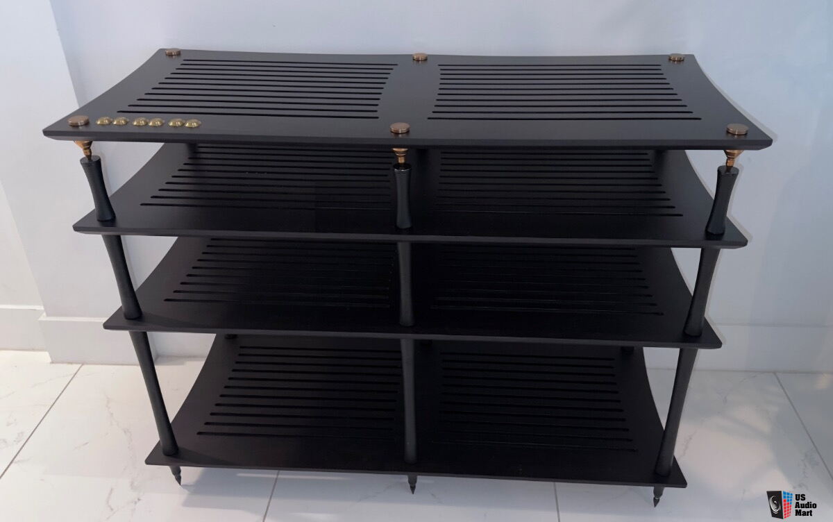Quadraspire SV2T Component Rack (4 shelf w/Bronze top shelf upgrade ...