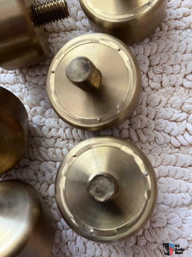 Revel Salon or Revel Studio Speakers - Custom-Made Brass Footers (Set ...