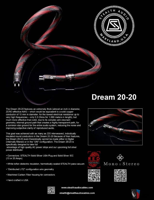 Dream 20-20 - Stealth Audio Cables