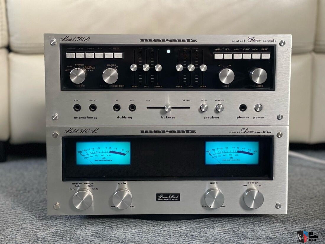 Vintage Marantz Model 510M Amplifier + 3600 Stereo Controller