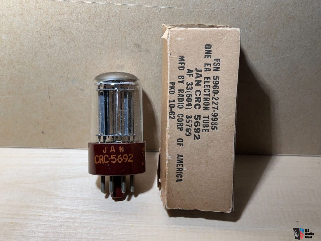 JAN CRC 5692 Red Base Audio tube For Sale - US Audio Mart