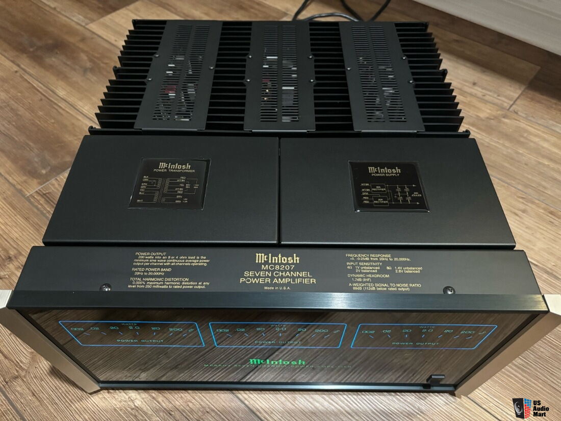 McIntosh MC8207 200-Watt X 7-Channel Amplifier W/ Brand New OEM Double ...