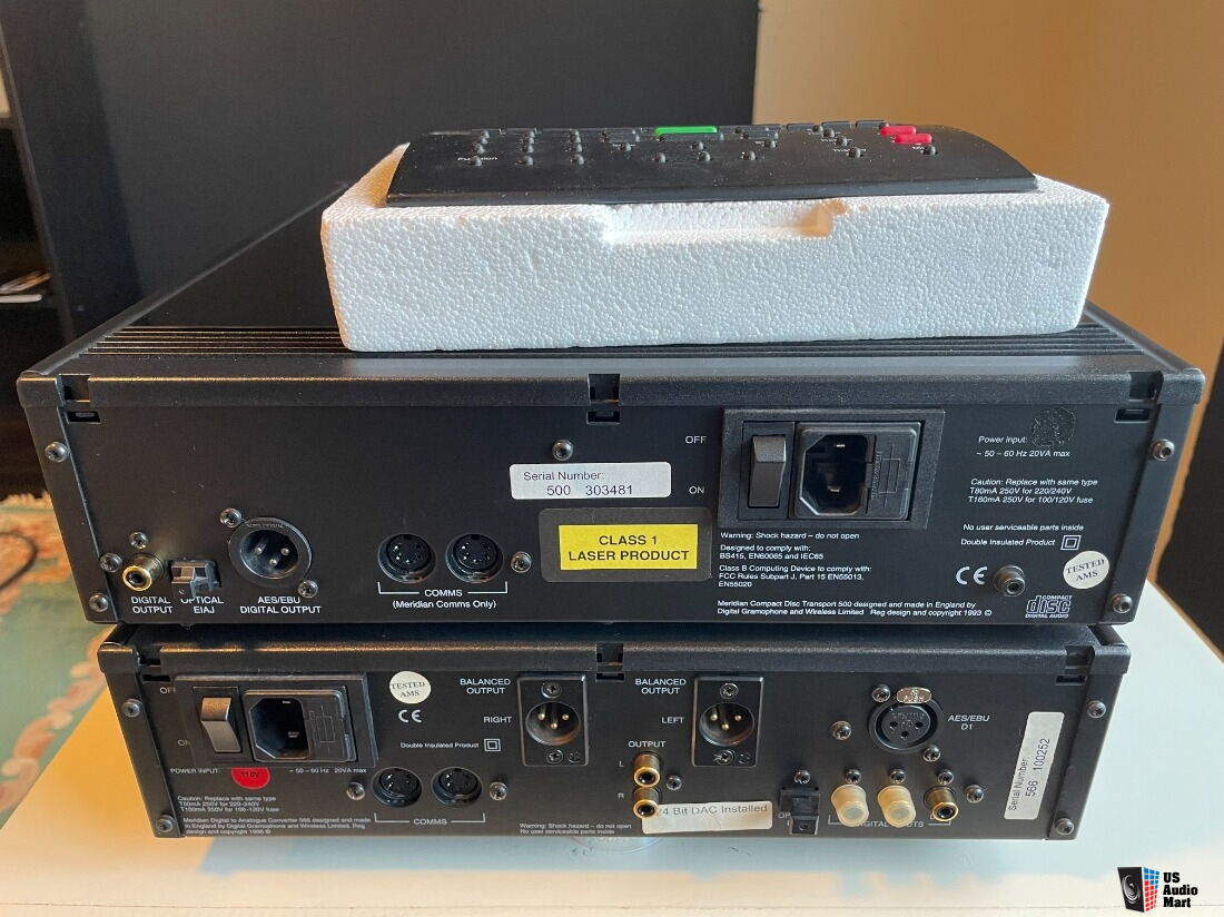 Meridian CDT 500 and DAC 566 24 BIT with Remote Photo #4929883