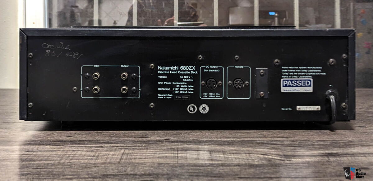 Nakamichi 680ZX 3 heads Auto Azimuth Alignment Cassette Deck -READ