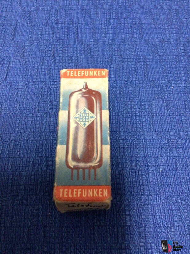 Rare close matched pair 6211 Telefunken ribbed plate o getter audio