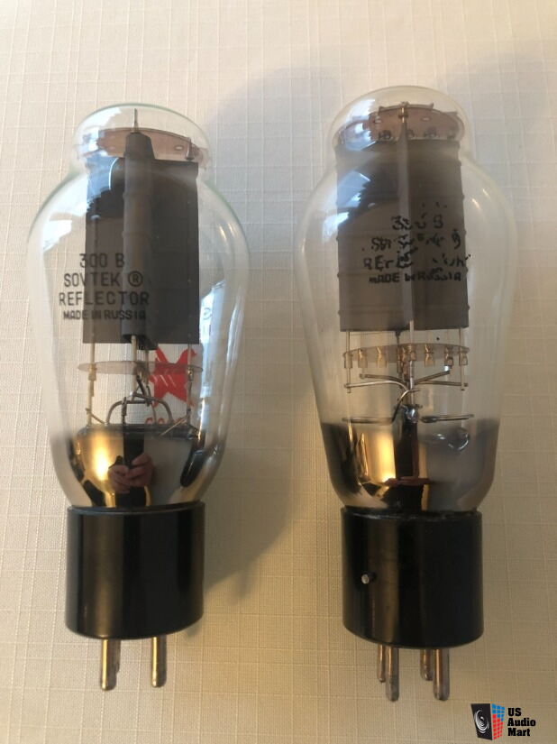 SOVTEK 300B (1-Pair) & (1-Single) Reflector (3) Total 300B Tubes