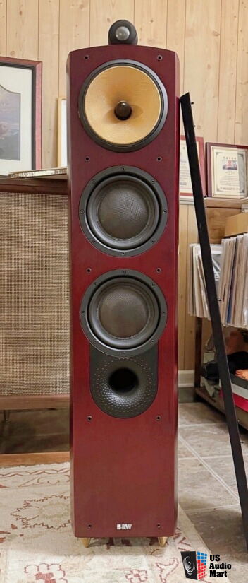 B&W Bowers & Wilkins Nautilus 804 Red Cherry Speakers with Gold ...