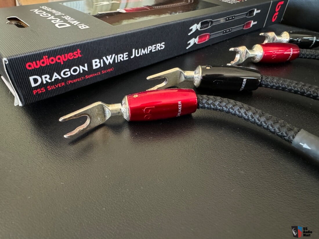 AudioQuest Dragon Bi-Wire Jumpers (Set of 4) - Banana-Spade
