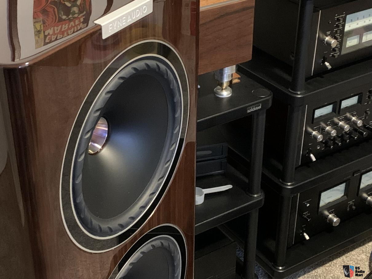 Fyne Audio F702 loudspeakers in Piano Gloss Walnut Dealer Ad - US