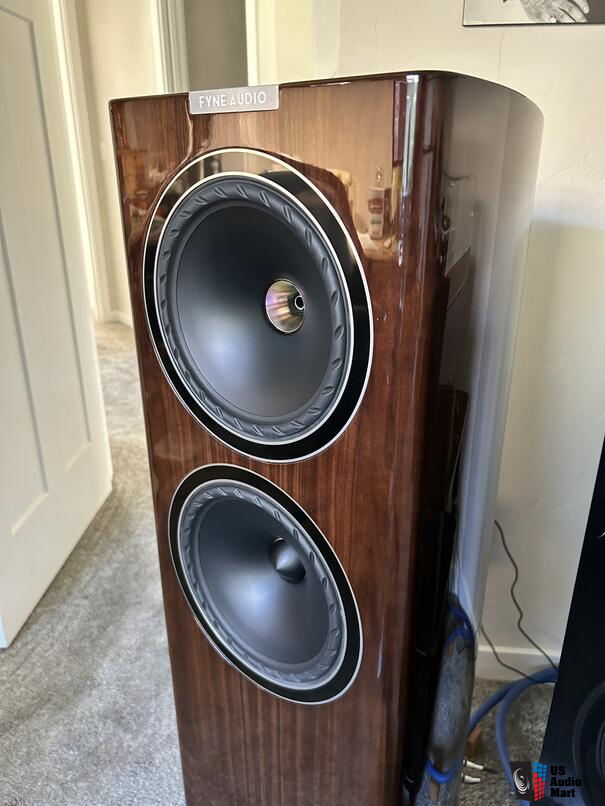 Fyne Audio F702 loudspeakers in Piano Gloss Walnut Dealer Ad - US