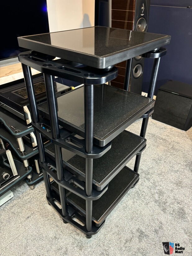 HRS SXR Hifi Audio Equipment Rack w/ M3x Granite 4 Shelf System Photo ...